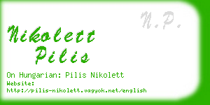 nikolett pilis business card